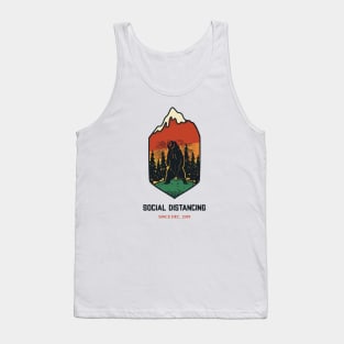 Distanced Bear Tank Top